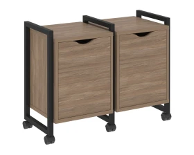 Тумба на колесных опорах наборная. Вариант №2 970х460х767 Лофт / Loft images