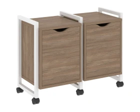 Тумба на колесных опорах наборная. Вариант №2 970х460х767 Лофт / Loft images