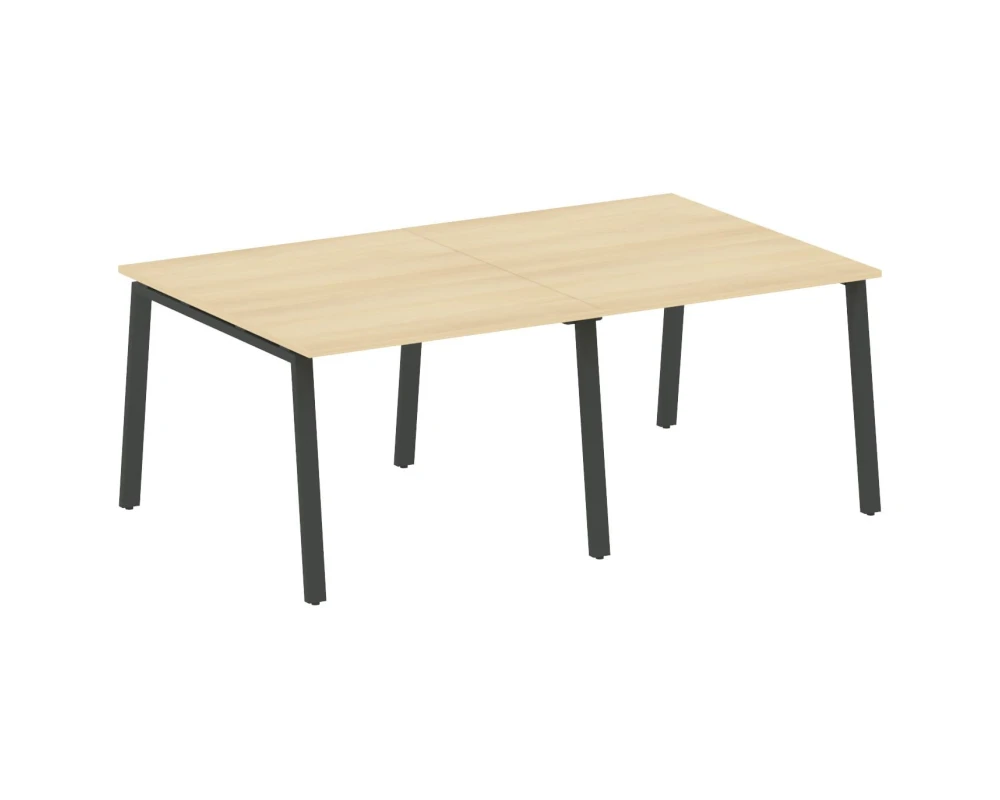 Переговорный стол (2 столешницы) на А-образном м/к 200x123,5x75 Метал Систем / Metal System