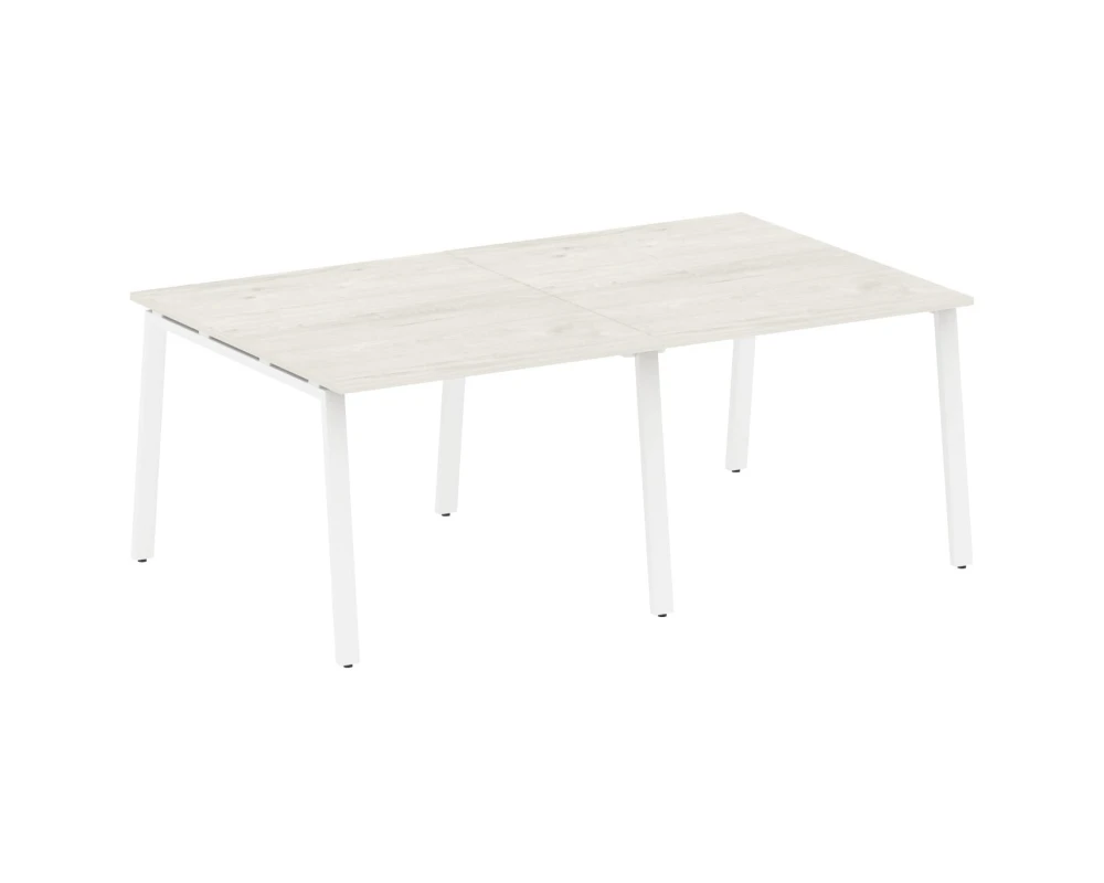 Переговорный стол (2 столешницы) на А-образном м/к 200x123,5x75 Метал Систем / Metal System