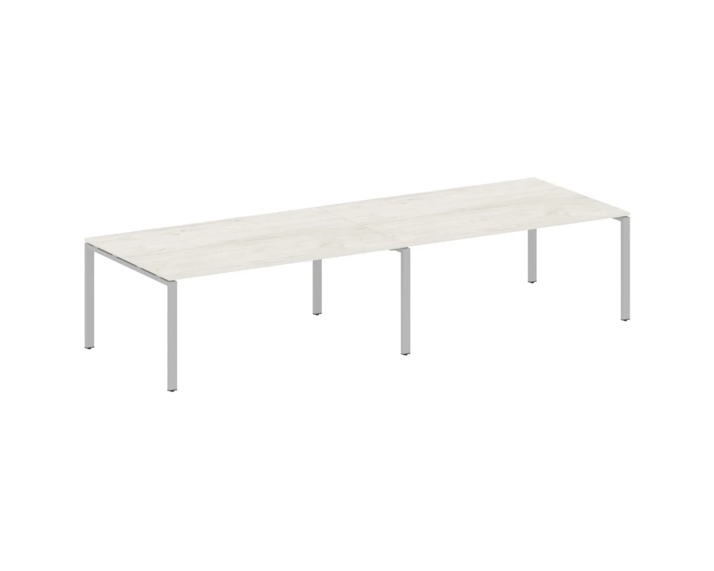 Переговорный стол (2 столешницы) на П-образном м/к 360x123,5x75 Метал Систем / Metal System