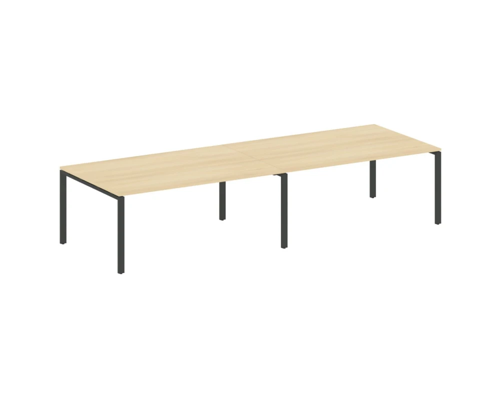 Переговорный стол (2 столешницы) на П-образном м/к 360x123,5x75 Метал Систем / Metal System