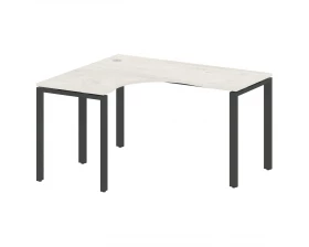 Стол криволинейный левый на П-образном м/к 140x120x75 Metal System images