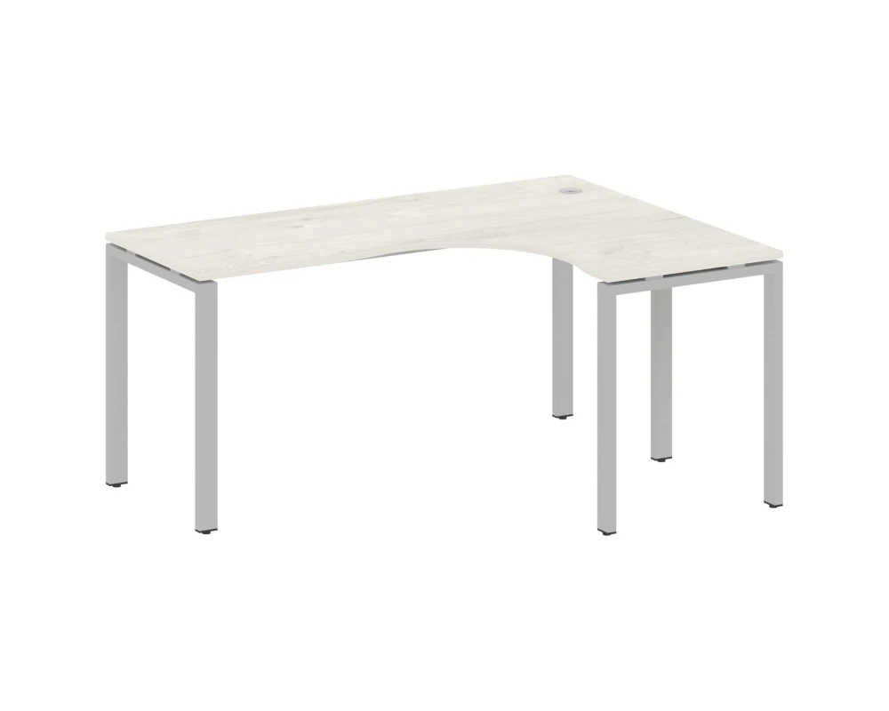 Стол криволинейный правый на П-образном м/к 160x120x75 Метал Систем / Metal System