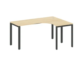 Стол криволинейный правый на П-образном м/к 160x120x75 Метал Систем / Metal System images