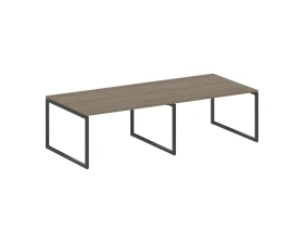 Перег. стол (2 столешницы) на О-образном м/к 2800x1235x750 Метал Систем Куатро 4х4 / Metal System Quattro 4x4 images