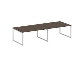 Перег. стол (2 столешницы) на О-образном м/к 3200x1235x750 Метал Систем Куатро 4х4 / Metal System Quattro 4x4 images