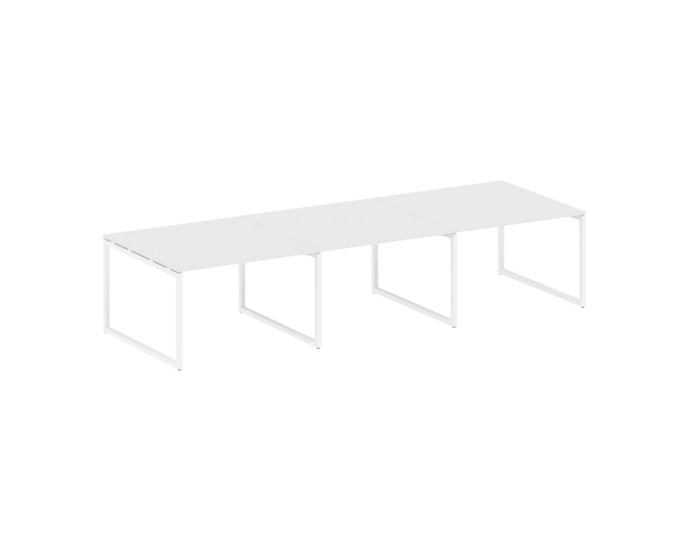 Перег. стол (3 столешницы) на О-оразном м/к 3600x1235x750 Метал Систем Куатро 4х4 / Metal System Quattro 4x4