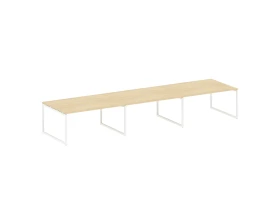 Перег. стол (3 столешницы) на О-оразном м/к 4800x1235x750 Метал Систем Куатро 4х4 / Metal System Quattro 4x4 images