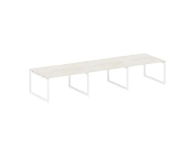 Переговорный стол (3 столешницы) на О-оразном м/к 4200x1235x750 Метал Систем Куатро 5x5 / Metal System Quattro 5x5 images