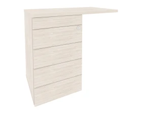 Тумба приставная (TIP-ON) (универсальная л/пр) 842x460x750 Оникс Директ / Onix Direct images