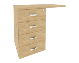 Тумба приставная (универсальная л/пр) 842x460x750 Оникс Директ / Onix Direct images