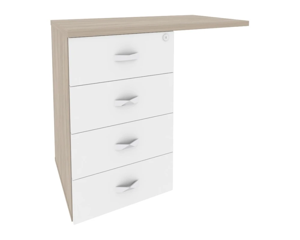 Тумба приставная (универсальная л/пр) 842x460x750 Оникс Директ / Onix Direct