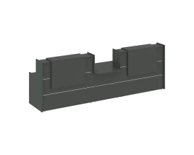 Ресепшн K-19 3590x766x1187 Оникс / Onix images