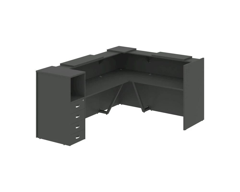 Ресепшн K-27 1968x2573x1187 Оникс / Onix