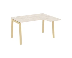 Стол эргономичный правый, опоры - массив дерева 138x118x75 Оникс Вуд / Onix Wood images