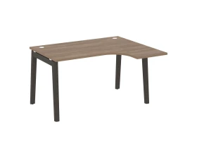Стол эргономичный правый, опоры - массив дерева 138x118x75 Оникс Вуд / Onix Wood images