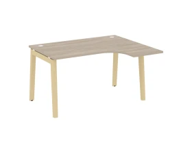 Стол эргономичный правый, опоры - массив дерева 138x118x75 Оникс Вуд / Onix Wood images