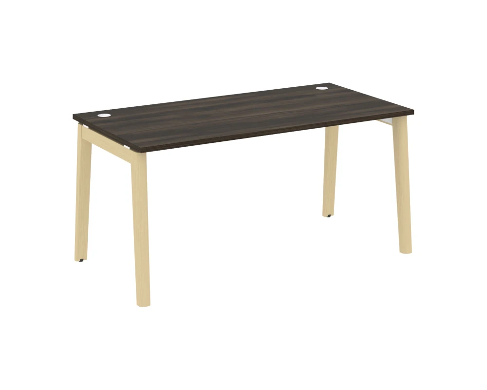 Стол письменный, опоры - массив дерева 158x80x75 Оникс Вуд / Onix Wood