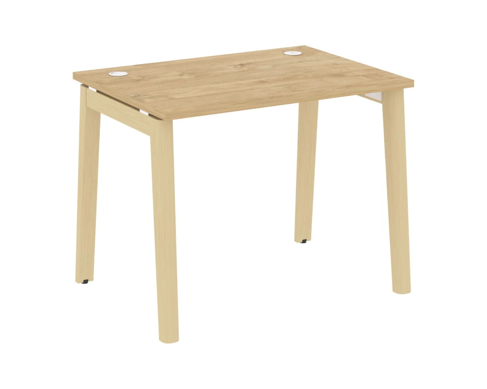 Стол письменный, опоры - массив дерева 98x72x75 Оникс Вуд / Onix Wood