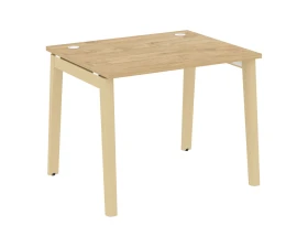 Стол письменный, опоры - массив дерева 98x80x75 Оникс Вуд / Onix Wood images