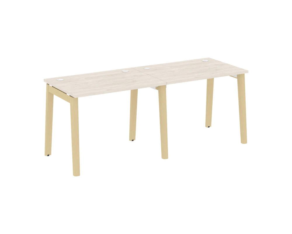 Рабочая станция, опоры - массив дерева 196x72x75 Оникс Вуд / Onix Wood