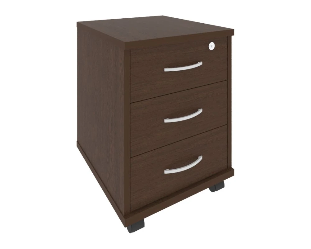 Тумба подкатная 3 ящика с замком Рива / Riva