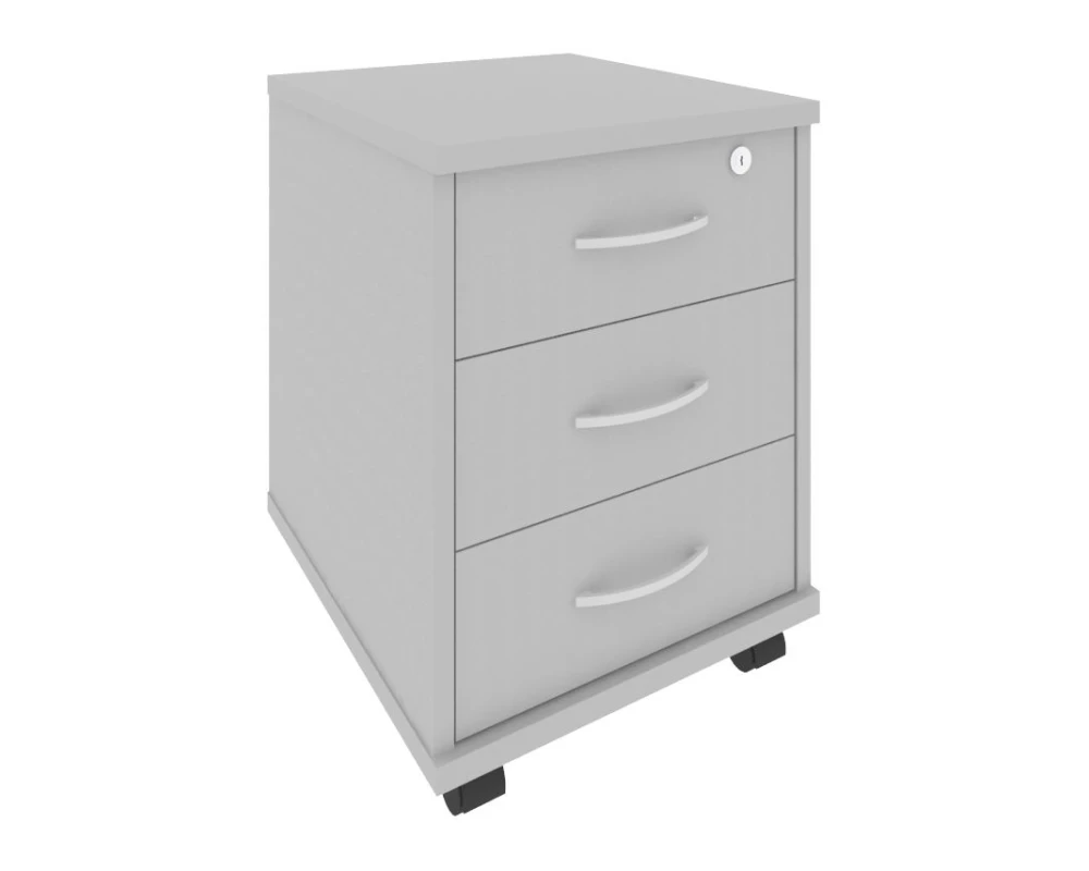 Тумба подкатная 3 ящика с замком Рива / Riva