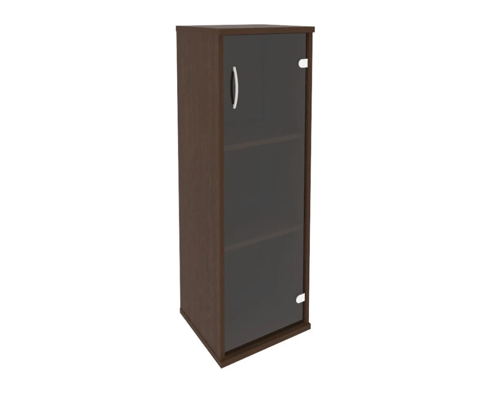 Шкаф средний узкий правый 1 средняя дверь стекло Рива / Riva