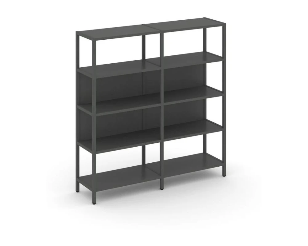 Двухсекционный стеллаж четырехярусный 1590х400х1613 Шелф Систем / Shelf System
