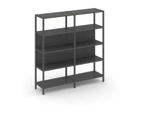 Двухсекционный стеллаж четырехярусный 1590х400х1613 Шелф Систем / Shelf System images