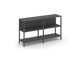 Двухсекционный стеллаж двухярусный 1590х400х879 Шелф Систем / Shelf System images