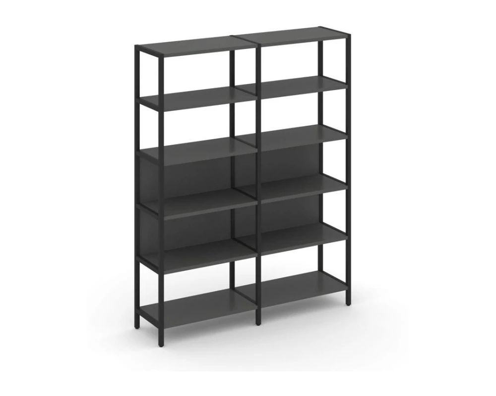 Двухсекционный стеллаж пятиярусный 1590х400х1980 Шелф Систем / Shelf System