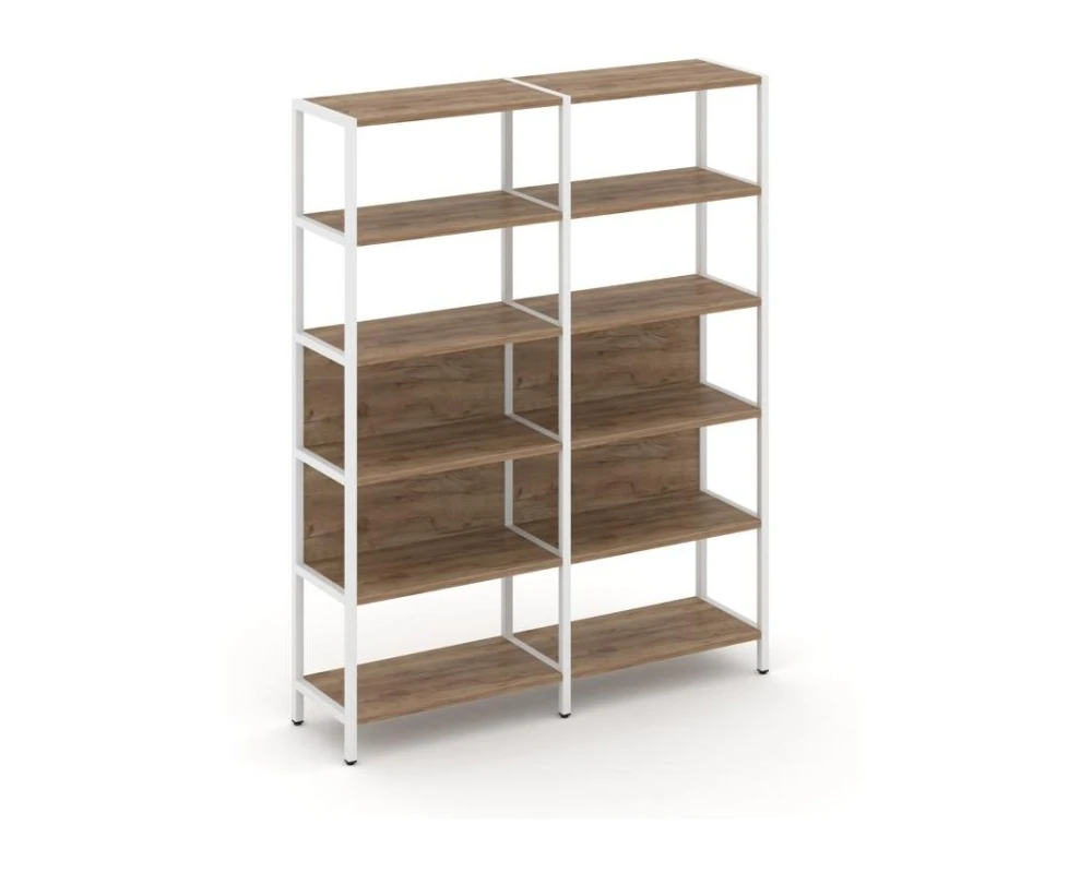 Двухсекционный стеллаж пятиярусный 1590х400х1980 Шелф Систем / Shelf System