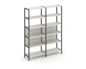 Двухсекционный стеллаж пятиярусный 1590х400х1980 Шелф Систем / Shelf System images