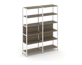 Двухсекционный стеллаж пятиярусный 1590х400х1980 Шелф Систем / Shelf System images