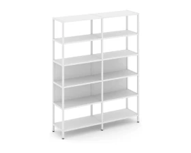 Двухсекционный стеллаж пятиярусный 1590х400х1980 Шелф Систем / Shelf System images