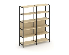 Двухсекционный стеллаж пятиярусный 1590х400х1980 Шелф Систем / Shelf System images