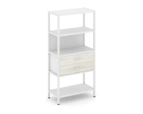 Односекционный стеллаж четырехярусный с ящиками 810х400х1613 Шелф Систем / Shelf System images