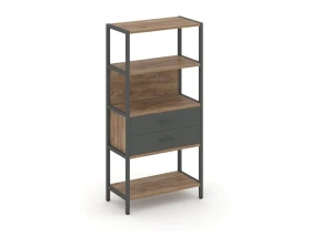Односекционный стеллаж четырехярусный с ящиками 810х400х1613 Шелф Систем / Shelf System images
