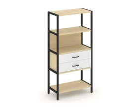 Односекционный стеллаж четырехярусный с ящиками 810х400х1613 Шелф Систем / Shelf System images