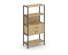 Односекционный стеллаж четырехярусный с ящиками 810х400х1613 Шелф Систем / Shelf System images