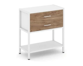 Односекционный стеллаж двухярусный с ящиками 810х400х879 Шелф Систем / Shelf System images