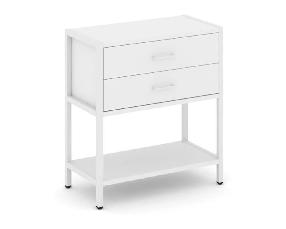 Односекционный стеллаж двухярусный с ящиками 810х400х879 Шелф Систем / Shelf System