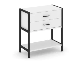 Односекционный стеллаж двухярусный с ящиками 810х400х879 Шелф Систем / Shelf System images