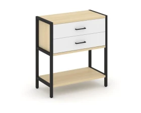 Односекционный стеллаж двухярусный с ящиками 810х400х879 Шелф Систем / Shelf System images