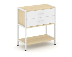 Односекционный стеллаж двухярусный с ящиками 810х400х879 Шелф Систем / Shelf System images