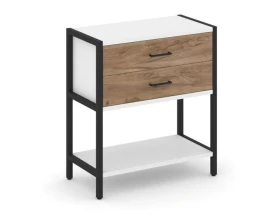 Односекционный стеллаж двухярусный с ящиками 810х400х879 Шелф Систем / Shelf System images