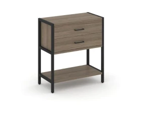 Односекционный стеллаж двухярусный с ящиками 810х400х879 Шелф Систем / Shelf System images