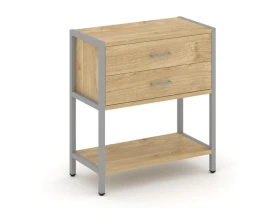 Односекционный стеллаж двухярусный с ящиками 810х400х879 Шелф Систем / Shelf System images